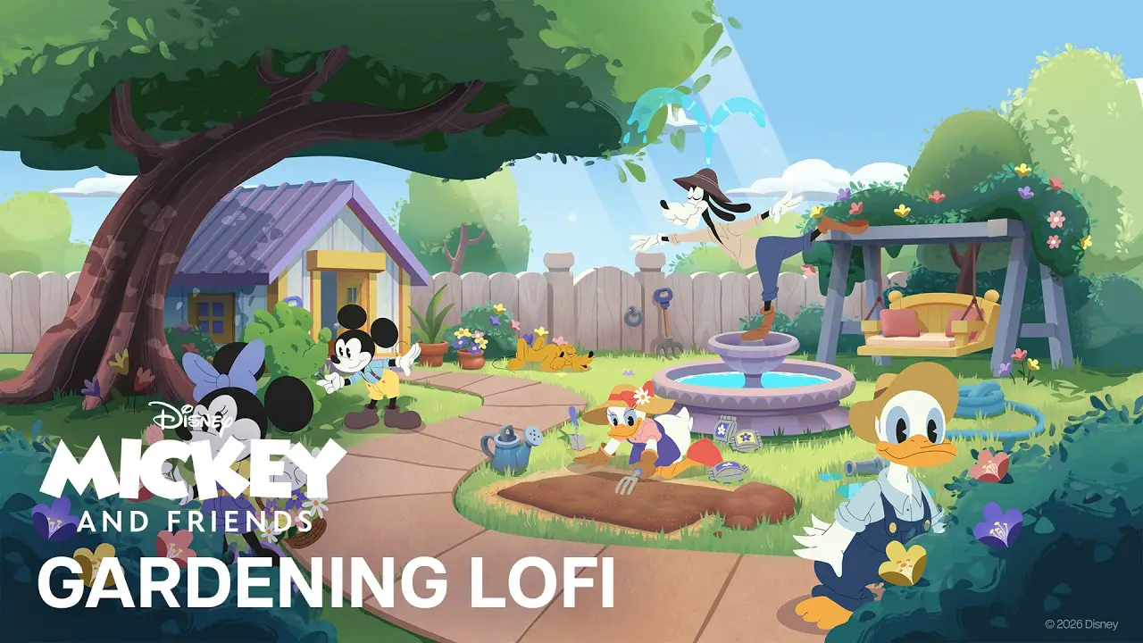 Disney Releases New Mickey & Friends “Gardening” LoFi Video