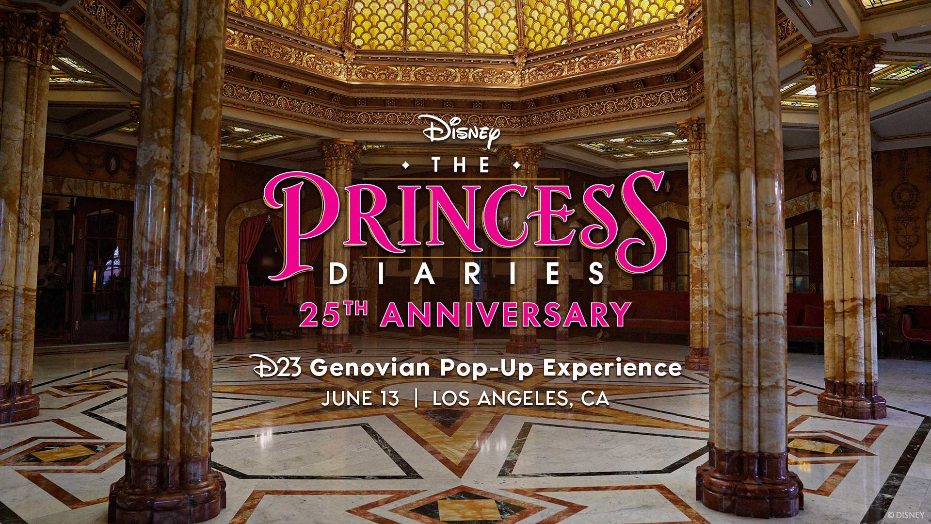 D23 Announces Genovian Pop-Up Experience for 25th Anniversary of ‘The Princess Diaries’