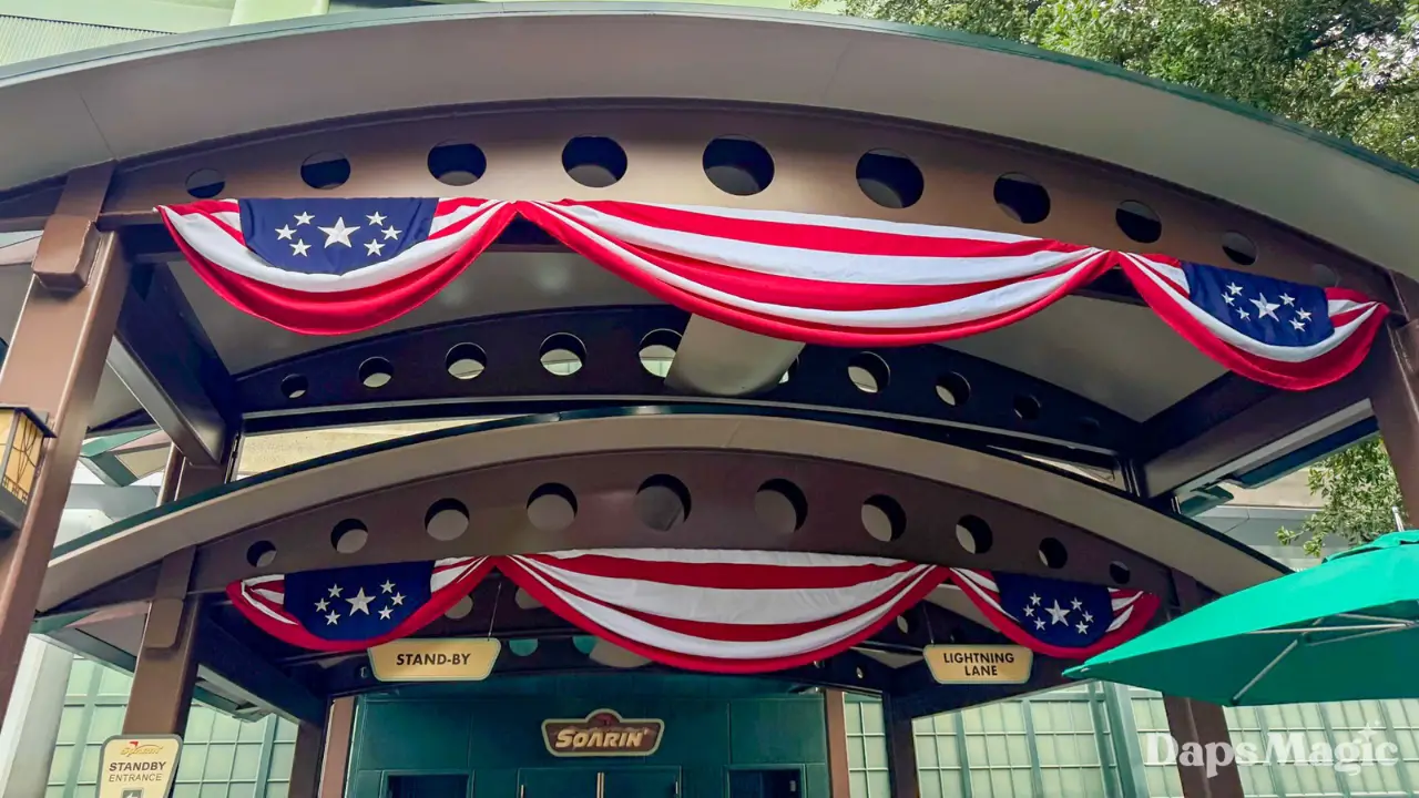 New Patriotic Decorations Go Up Ahead of Soarin’ Across America Debut at Disneyland Resort