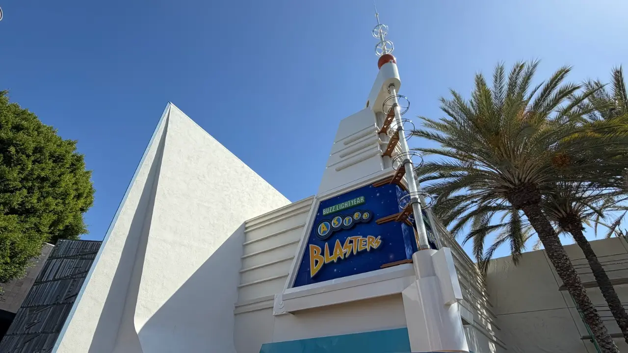 Scrims Come Down From Around Astro Blasters at Disneyland