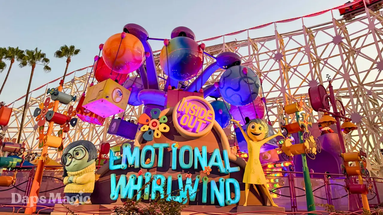 Inside Out Emotional Whirlwind Reopens After Multi-Month Closure at Disney California Adventure