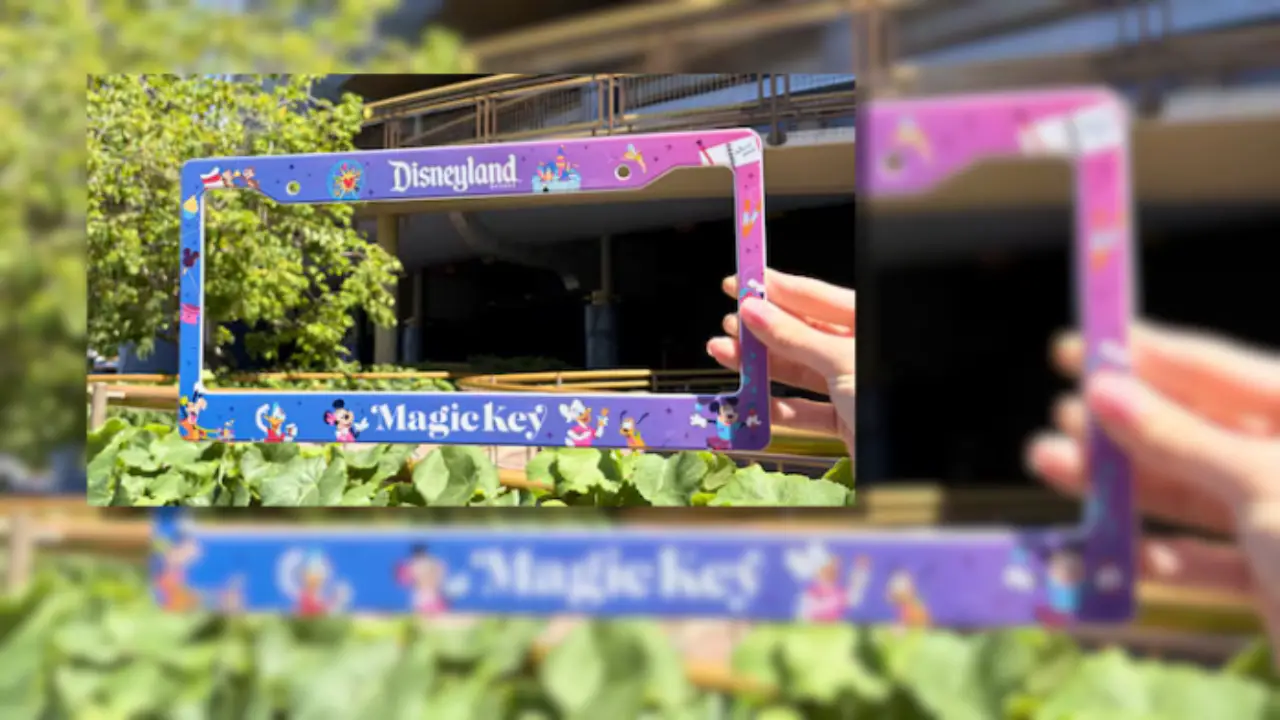 Special License Plate Frame Coming for Disneyland Magic Key Holders