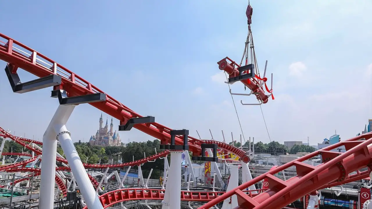 Signature Coaster Spider-Man Themed Land at Shanghai Disneyland Reaches Milestone