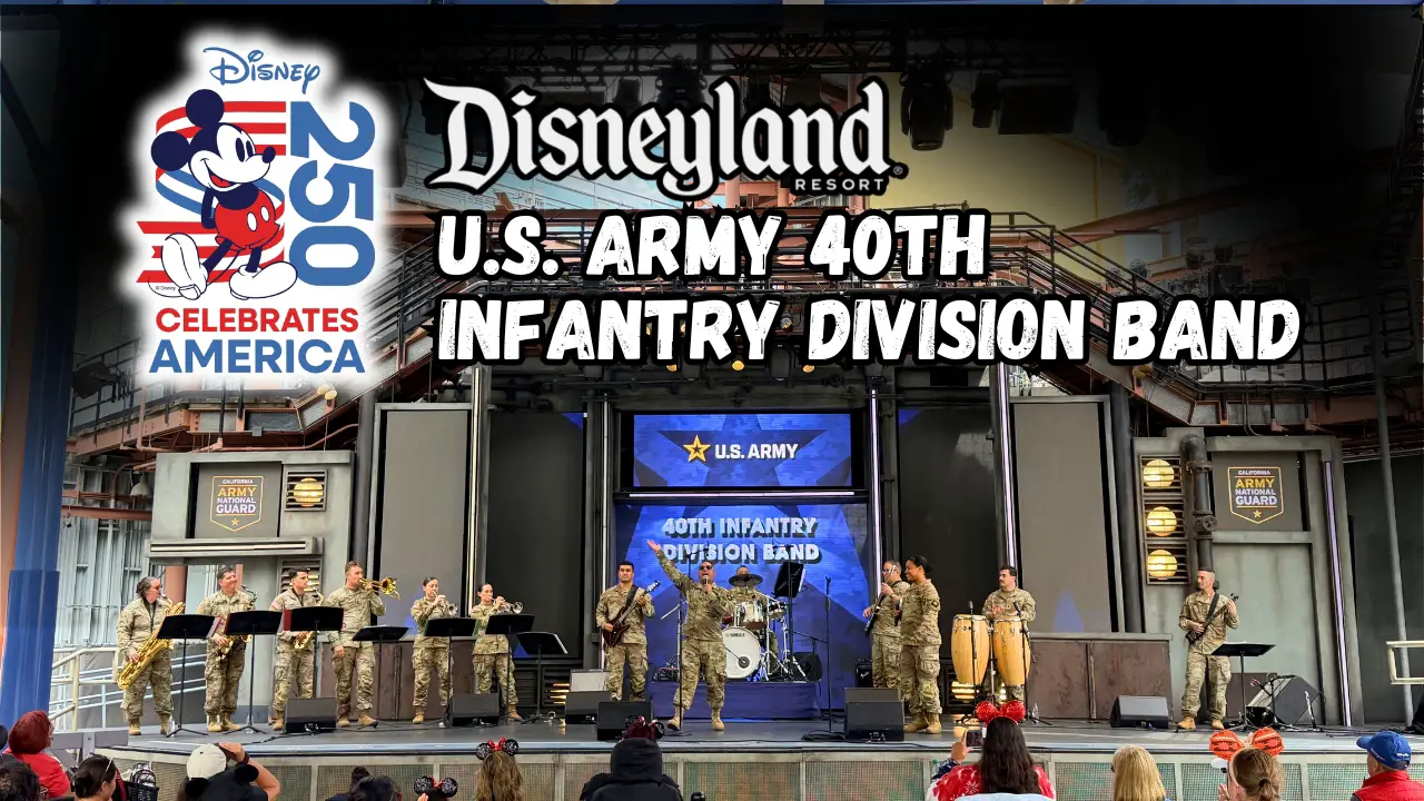 U.S. Army 40th Infantry Division Band Kicks Off 4th of July Military Entertainment at Disneyland Resort