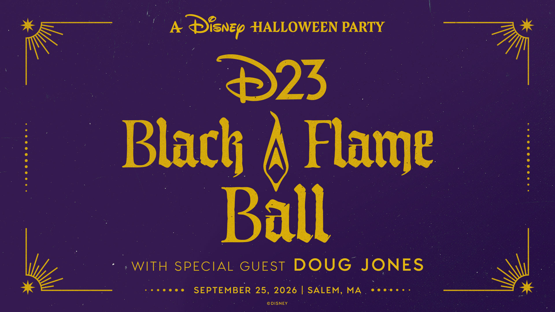 D23 Announces Black Flame Ball with Special Guest Doug Jones in Salem, MA
