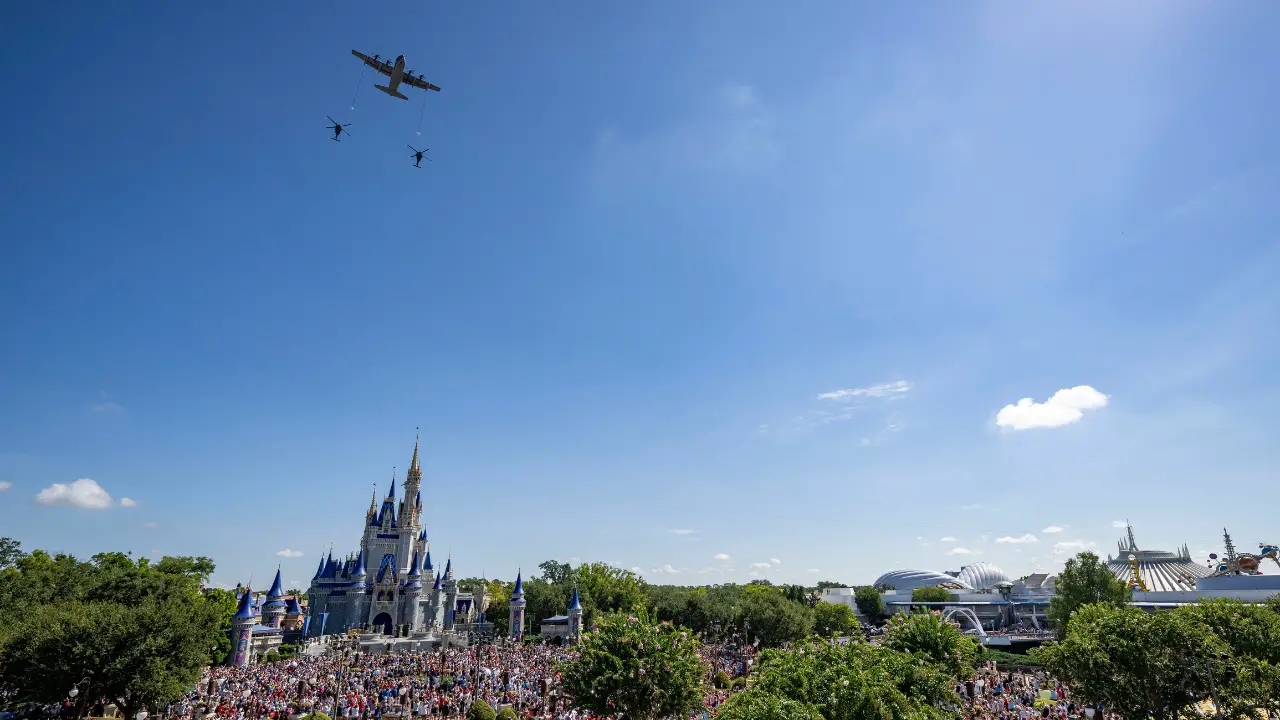 U.S. Air Force Soars Over Walt Disney World for 4th of July