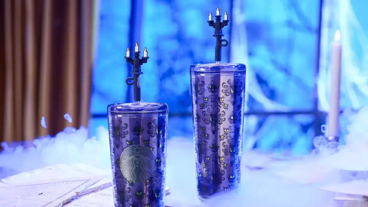 Haunted Mansion Wallpaper Starbucks Travel Tumbler Now Available on Disney Store