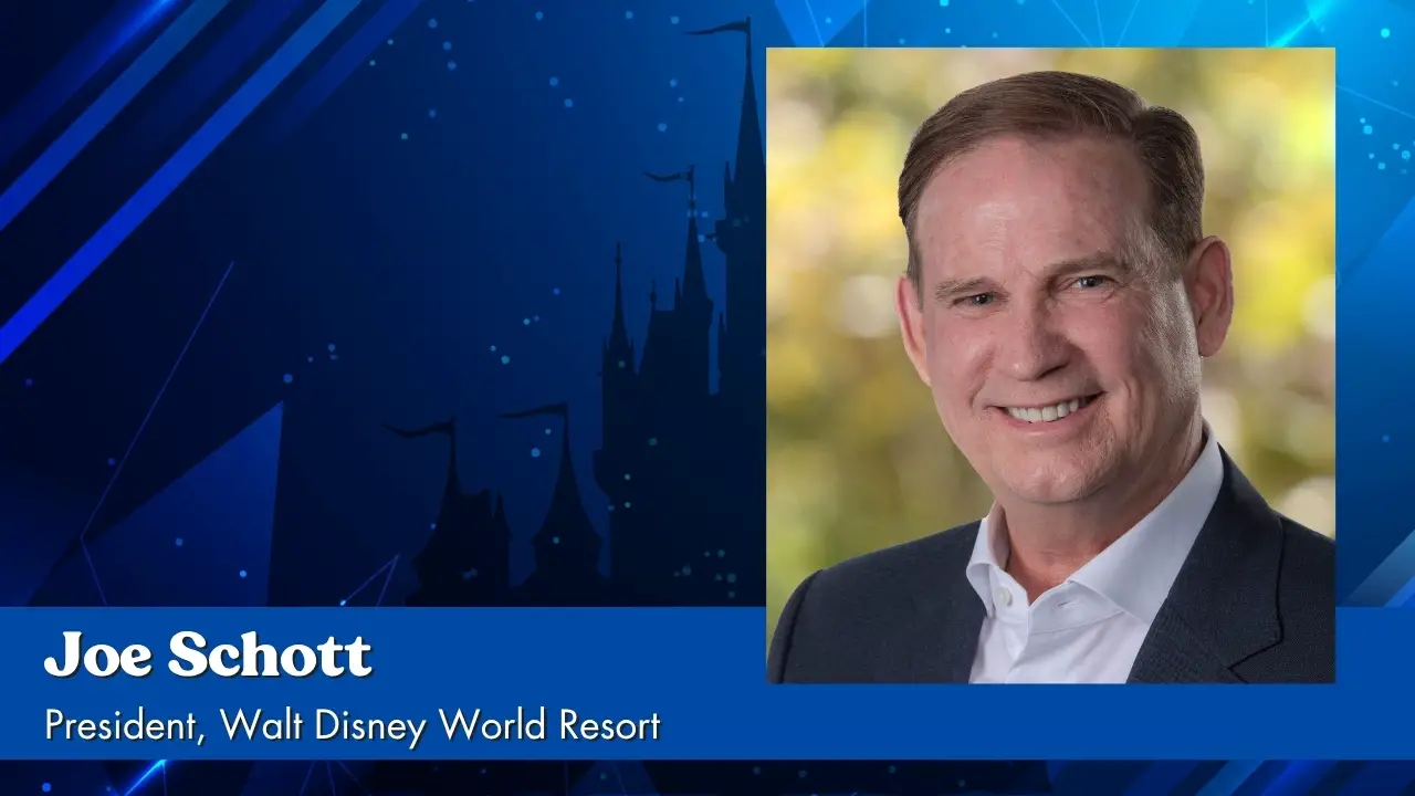 Joe Schott’s Start Date as Walt Disney World President Revealed