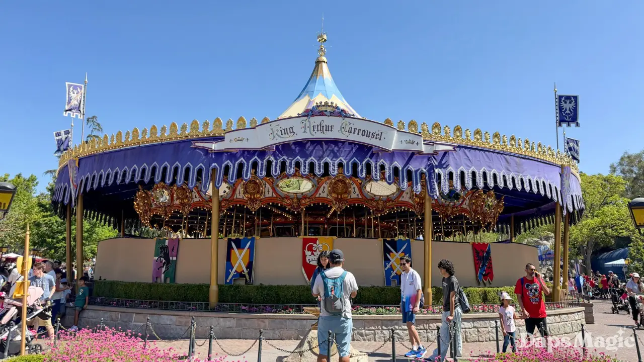 King Arthur Carrousel Closes for Quick Refurbishment at Disneyland