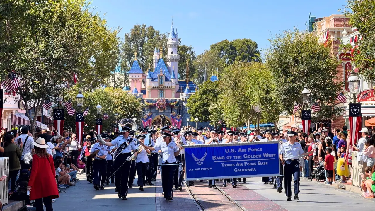 U. S. Air Force Band of The Golden West Performs at Disneyland Resort Ahead of 4th of July