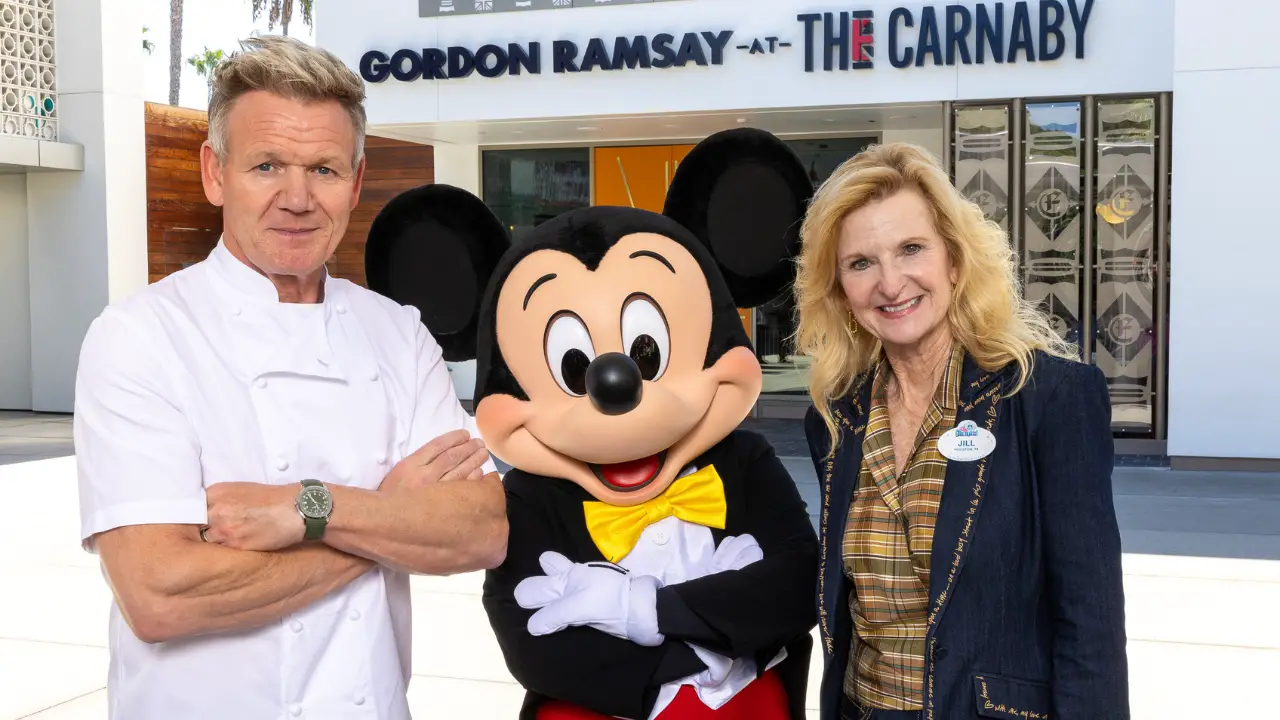 Chef Gordon Ramsay Visits New Restaurant at Disneyland Resort