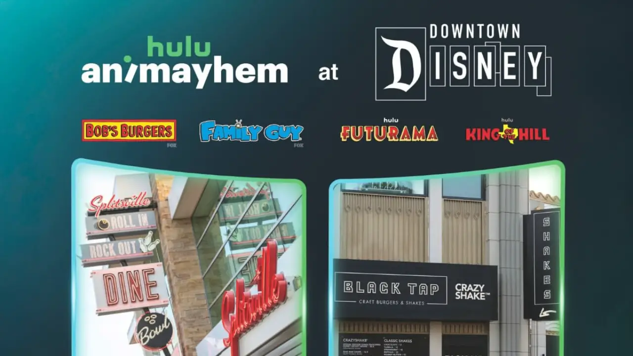 Hulu Animayhem Celebration Happening Now at Downtown Disney District