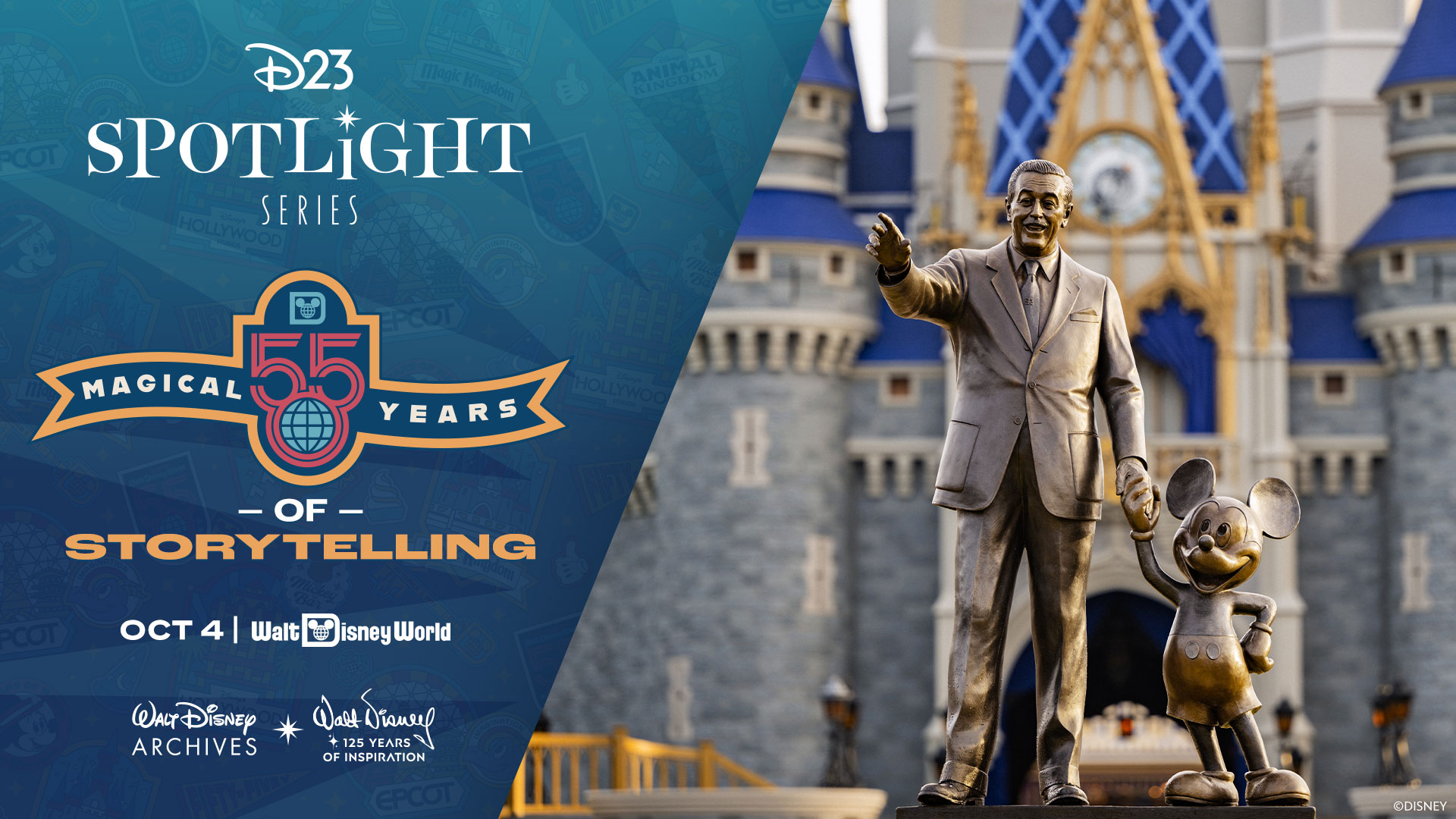 D23 Hosting Walt Disney World 55th Anniversary Event