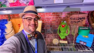 Mr. Daps and Kermit the Frog at D23 The Ultimate Disney Fan Event