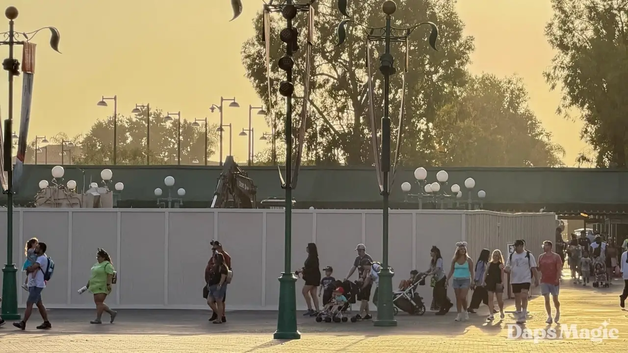More Ticket Booths Demolished in Esplanade at Disneyland
