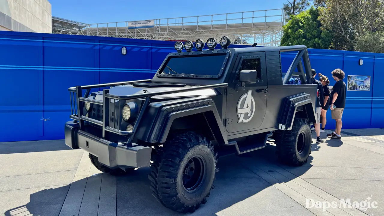 Avengers Jeep Returns Home in Avengers Campus