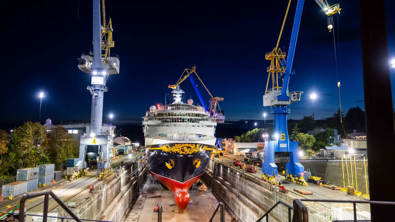 Disney Cruise Line Reveals Behind the Scenes Look at Disney Wonder in Dry Dock