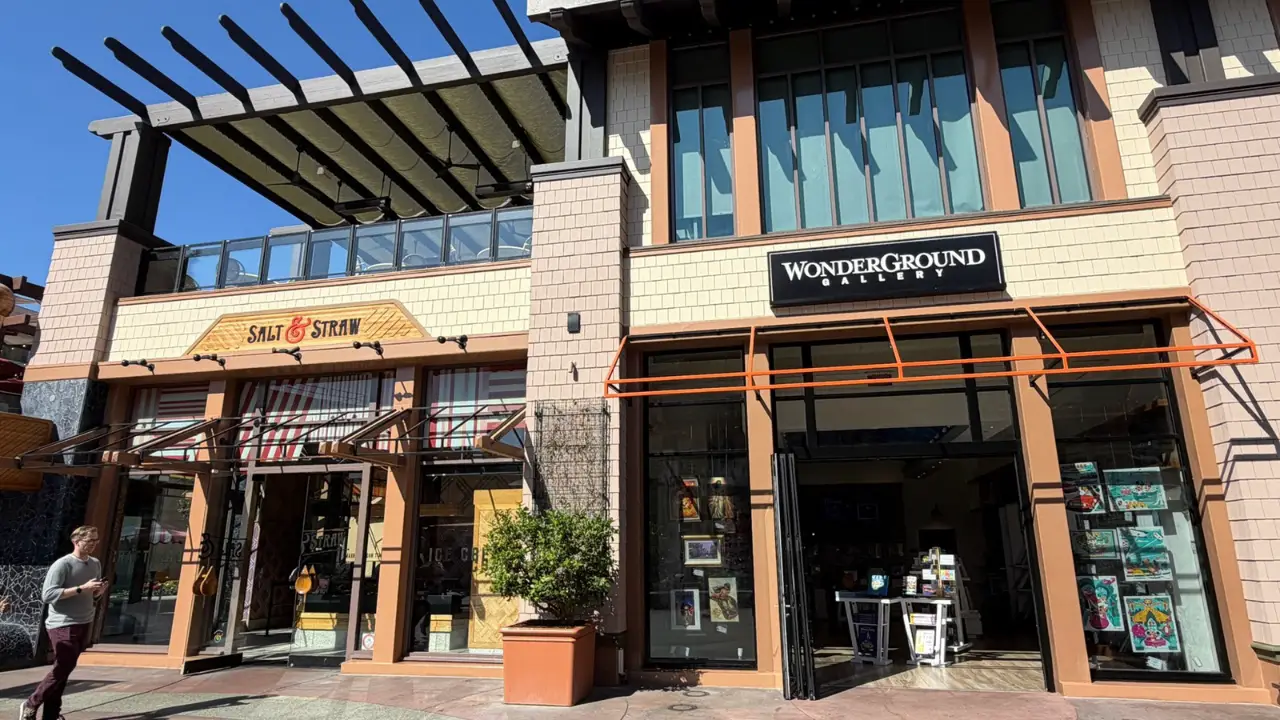 Scrims Come Down From Around Salt & Straw in Downtown Disney District