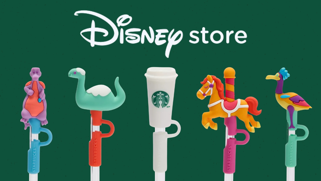 Starbucks Surprise Silicone Straw Toppers Arrive on Disney Store