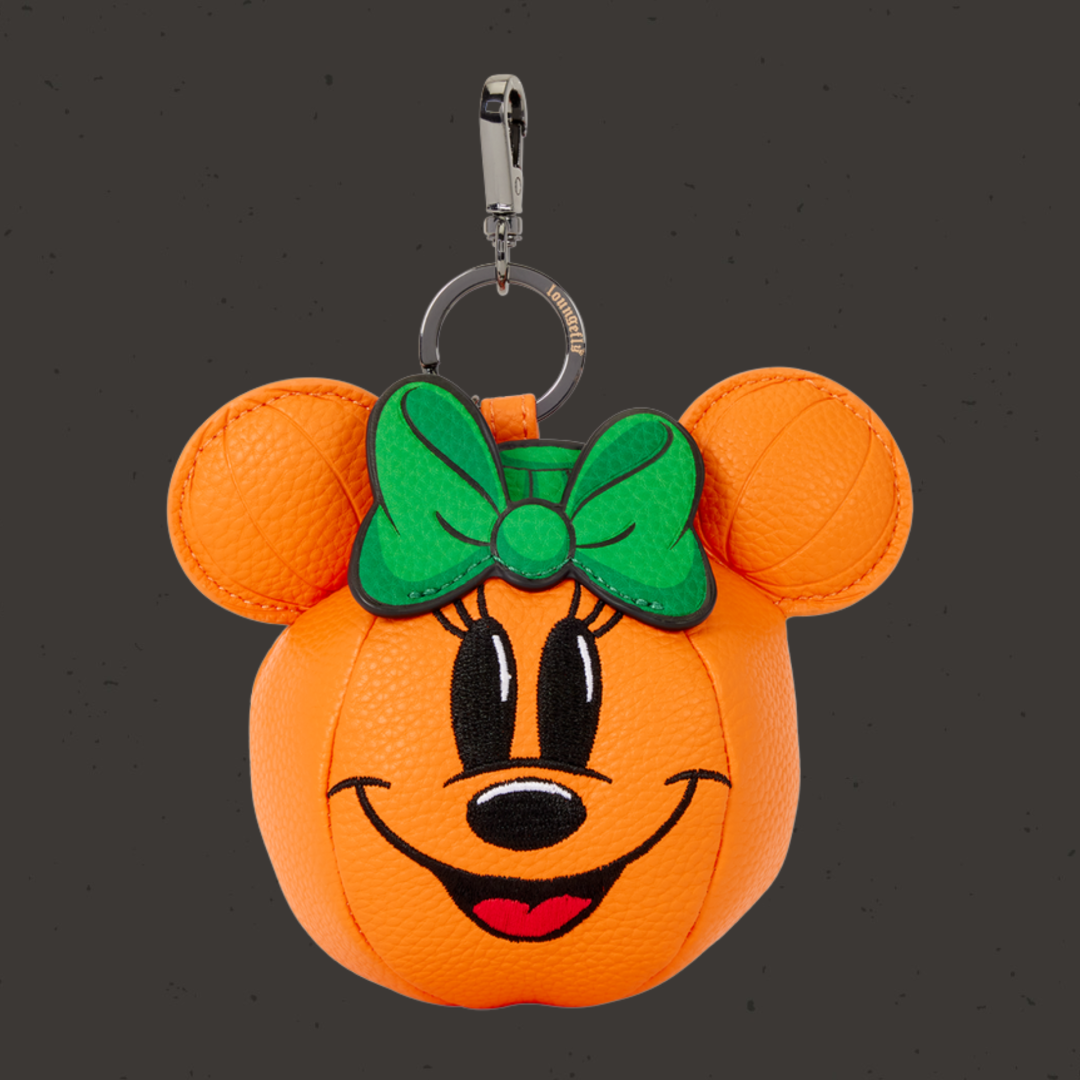Loungefly Minnie Mouse Pumpkin Keychain Charm 
