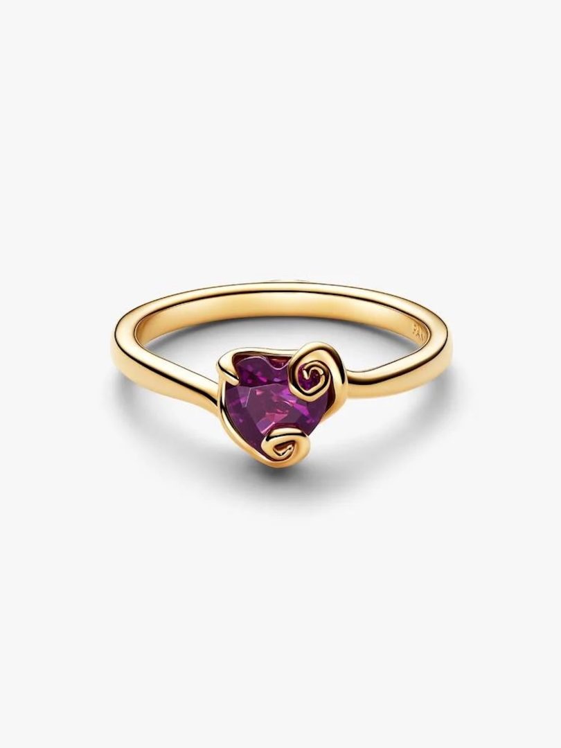 Pandora Disney Tim Burton’s The Nightmare Before Christmas Sally Purple Heart Ring 