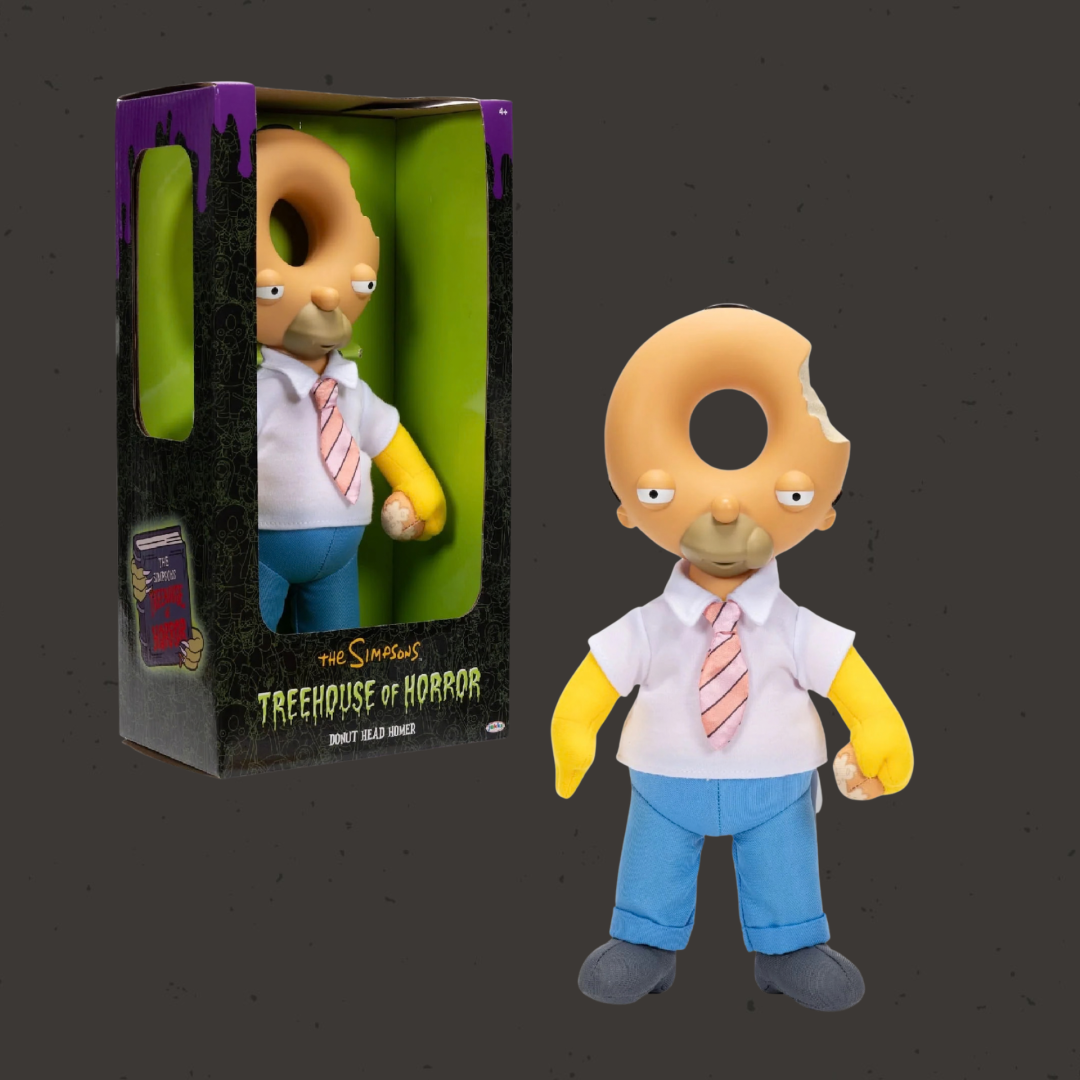 Jakks The Simpsons Donut Homer Halloween Roto Plush 
