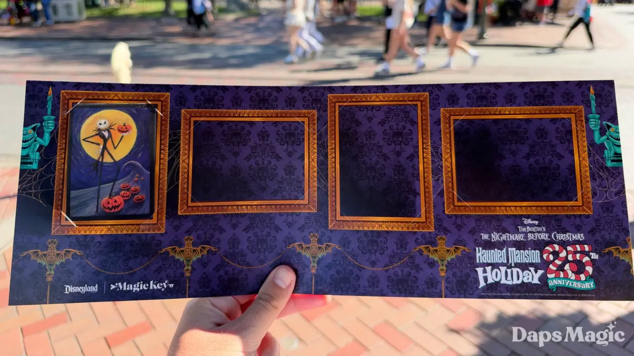 First Magic Key Haunted Mansion Holiday Lenticular Card Now Available at Disneyland Resort