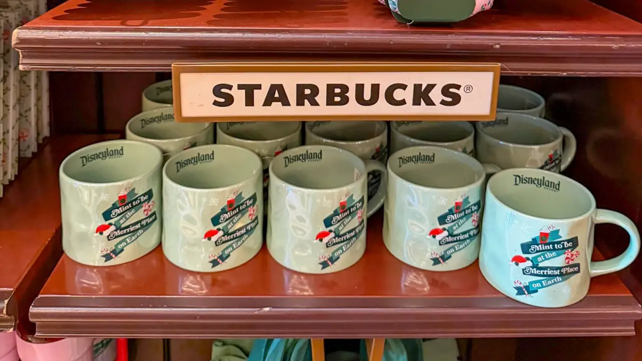New Holiday Starbucks Disney Merchandise Arrives at Disneyland Resort