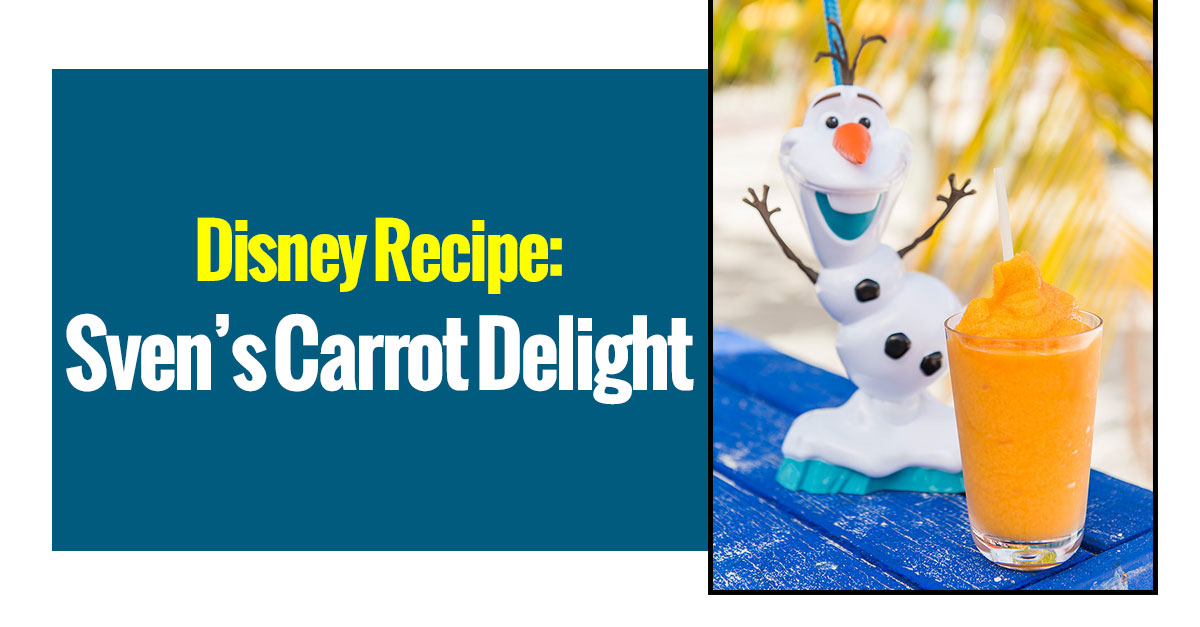 Disney Recipe: Sven's Carrot Delight